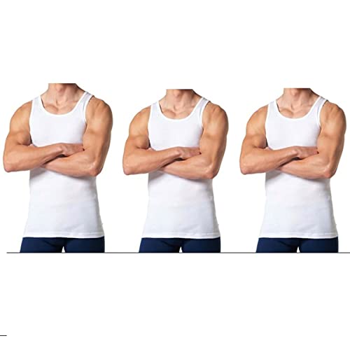 Ribbed White Pack of 3