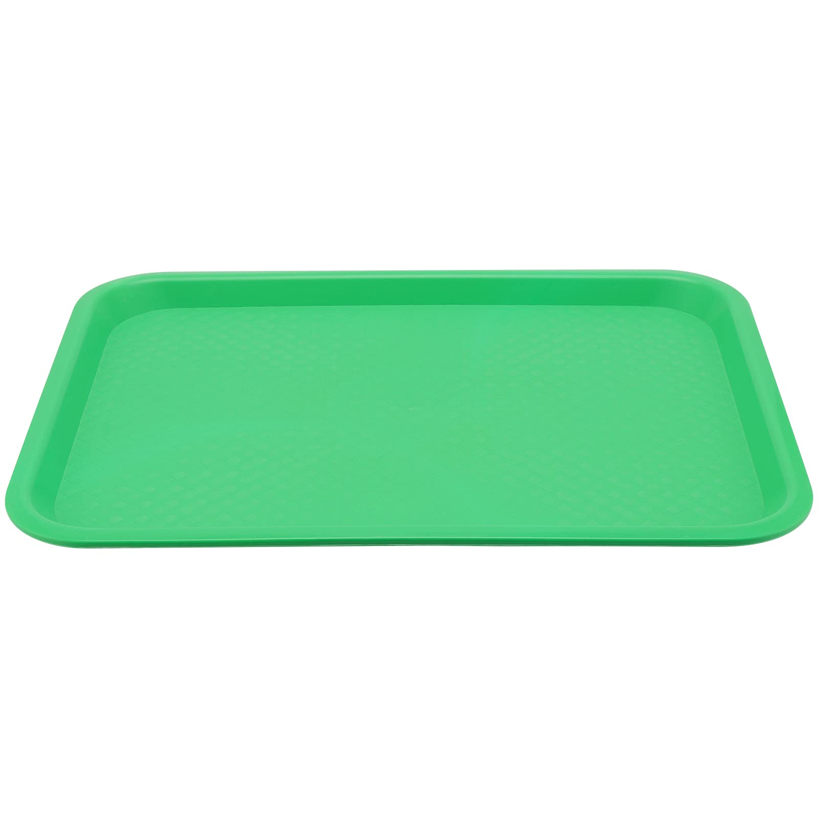 SEUNMUK 8 Pack 12 x 16 Inch Plastic Fast Food Trays - Durable Scratch-Resistant Green Cafeteria Trays for School, Restaurant & Food Service - Perfect for Serving Meals, Cafeteria Lunch Trays & Buffet Style Dining