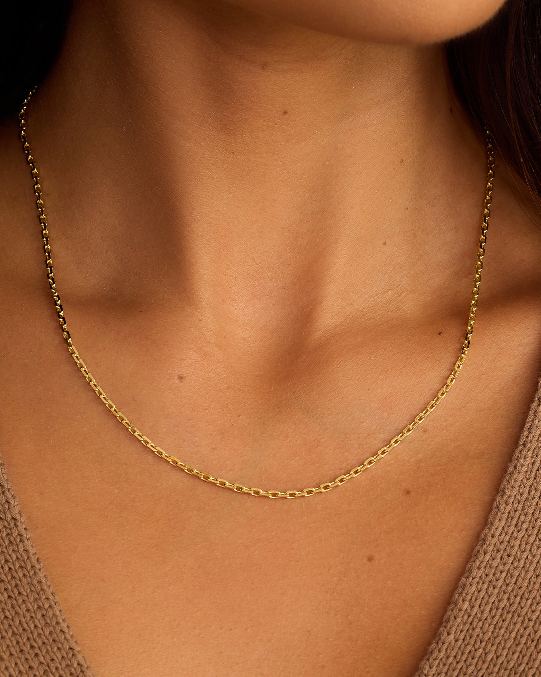 Elegant Asher Delicate Necklace for Women - Dainty Gold or Silver Layering Chain Jewelry - Perfect for Everyday Wear, Date Nights & Special Occasions