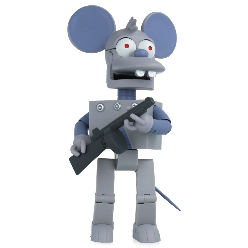 The Simpsons Robot Itchy Action Figure - Collectible Toy for Fans, Display & Play | Perfect for Home Decor, Gifts & Simpson Memorabilia Collections