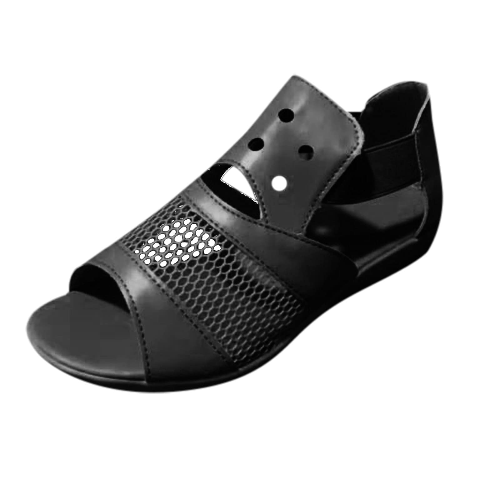 **Men's Outdoor & Indoor Flip Flop Sandals - Comfortable Summer Slippers for Walking, Beach, Pool & Home - Size 11 Black**
