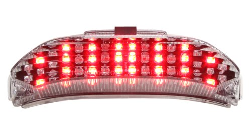 Sequential LED Tail Lights Clear Lens for Honda CBR600RR 2013-2025 - High Visibility Brake Lights for Night Riding & Enhanced Safety