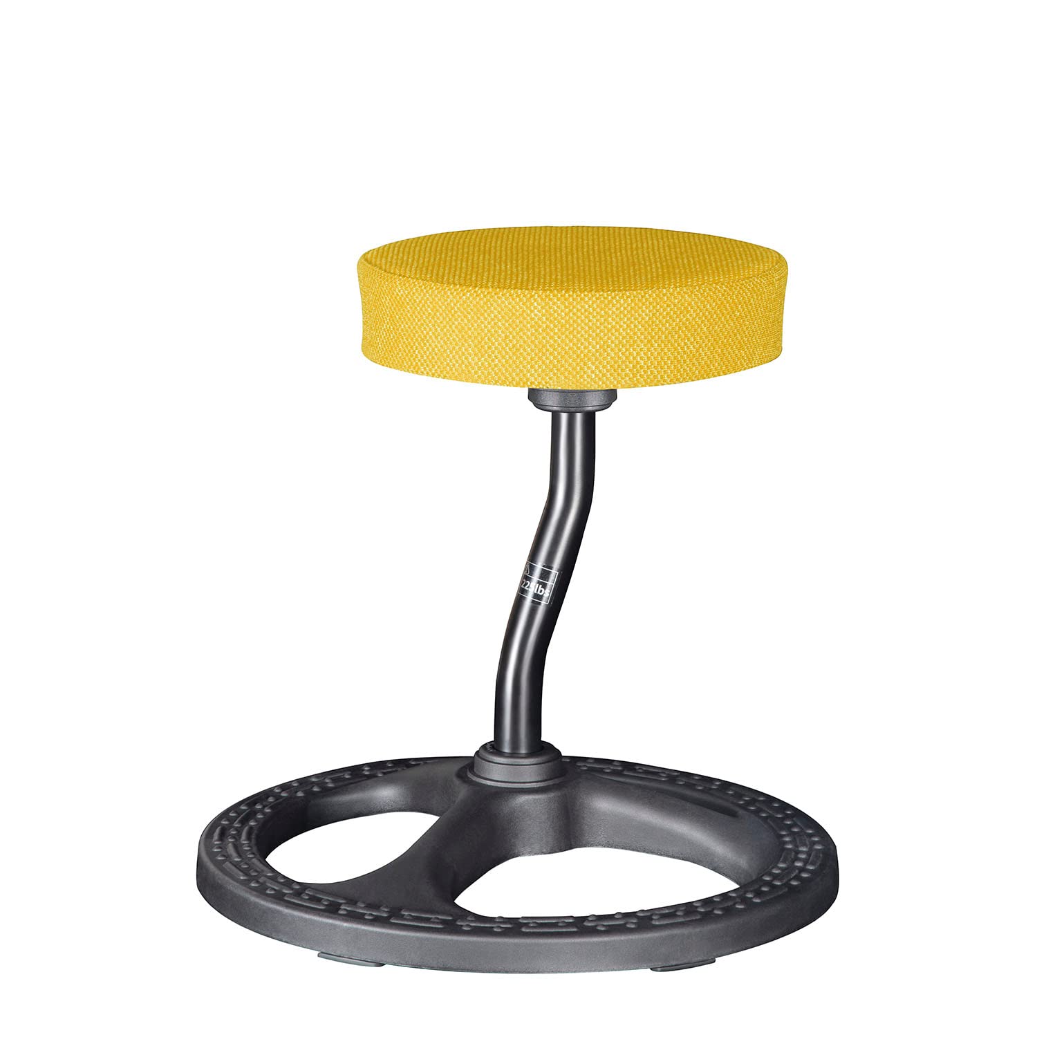 Active Sitting Stool for Stability & Balance - Non-Slip Base & Washable Cover - Perfect for ADHD, Yoga, Office & School Use - Yellow Gold Fitness Seat for Improved Posture & Focus