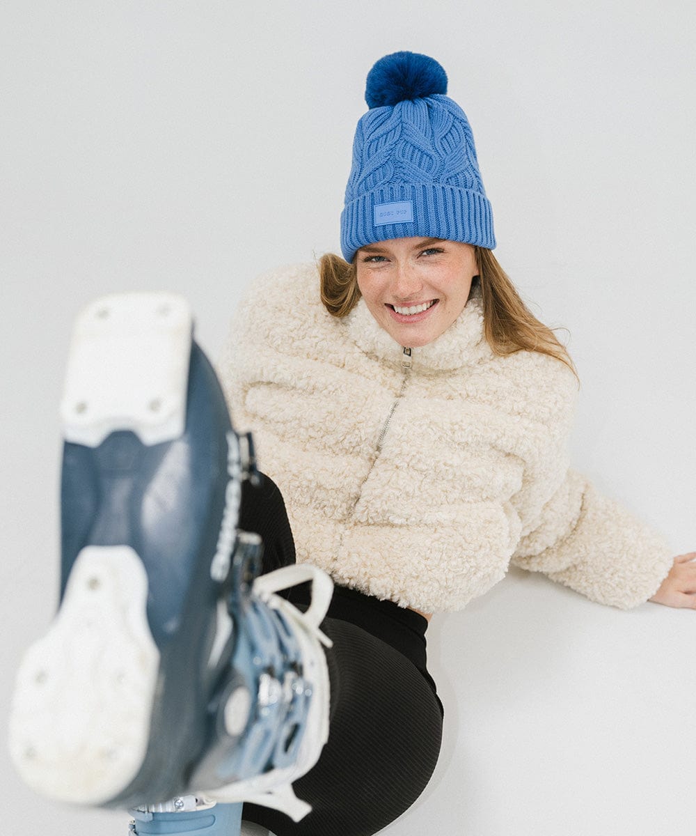 Ida Cable Knit Beanie Hat for Women & Men - Soft Winter Warm Knitted Cap - Perfect for Skiing, Snowboarding & Outdoor Activities