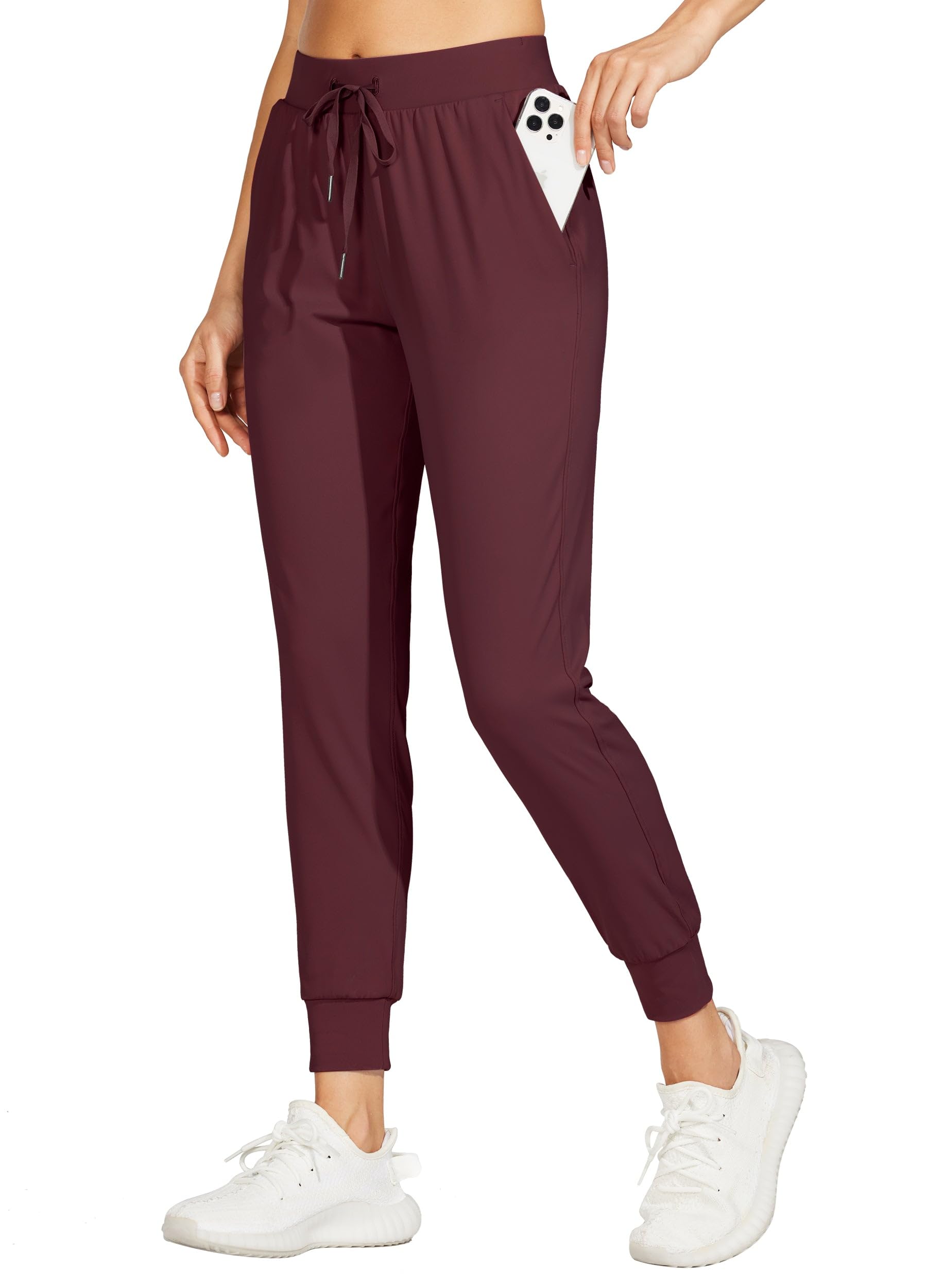 Willit Women's Lightweight Joggers Pants - Athletic Sweatpants with Pockets for Running, Workout & Casual Wear - Tapered Fit Yoga Lounge Pants for Gym, Travel & Everyday Comfort