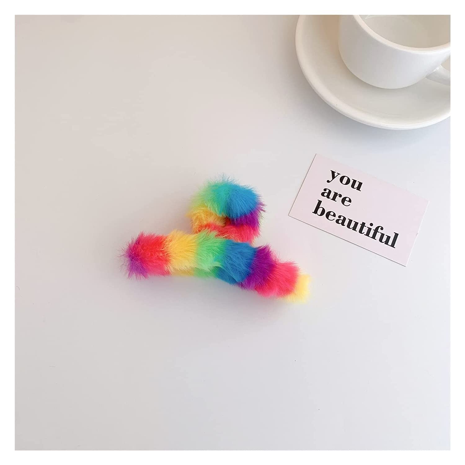 Soft Plush Hair Clips & Claws for Women - Fashion Hair Accessories Combs & Barrettes for Autumn Winter Styling - Perfect for Daily Wear, Parties & Special Occasions