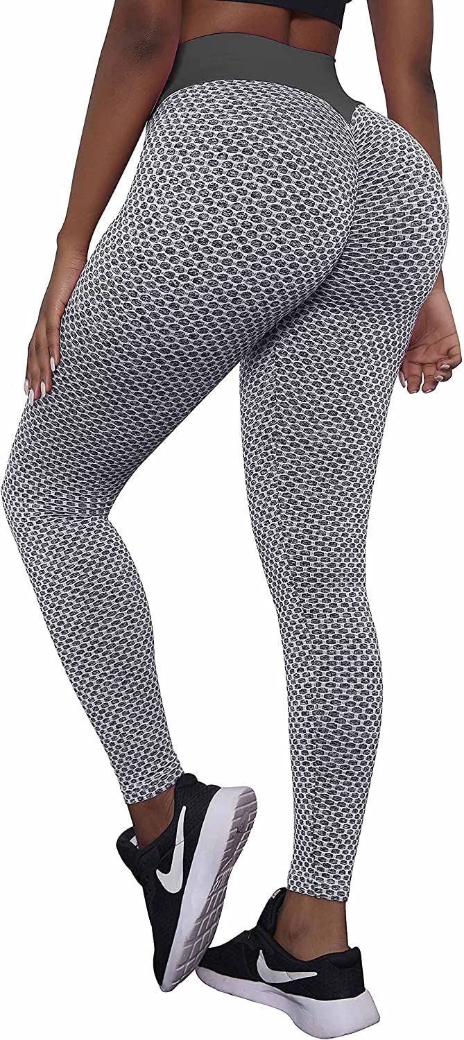TikTok Famous Women's Scrunch Butt Lifting Yoga Pants - High Waisted Tummy Control Workout Leggings for Gym, Running & Casual Wear