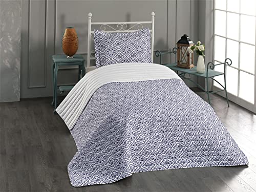 Indigo and White