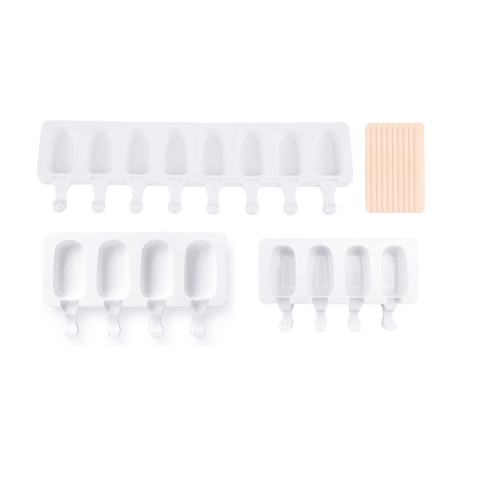 Premium Silicone Ice Cream Molds Set - DIY Homemade Popsicle Maker for Juice, Yogurt & Smoothies - BPA-Free Freezer Safe Kitchen Tool (6 Colors) - Perfect for Summer Treats, Kids Snacks & Party Desserts
