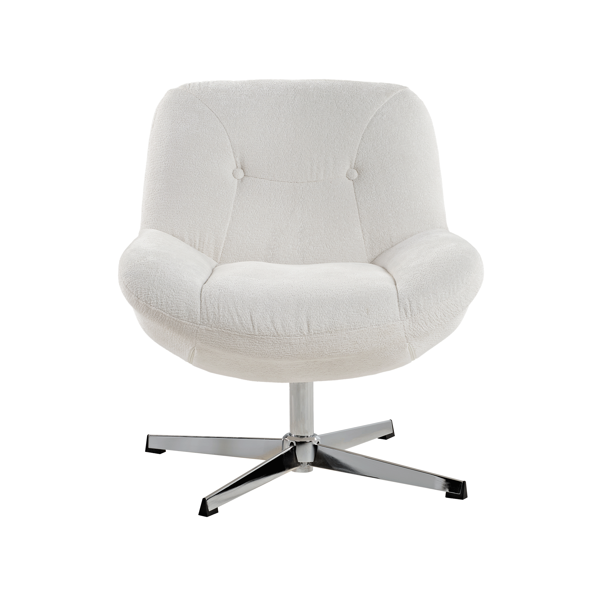 Henry Chenille Swivel Lounge Chair - Modern Velvet Accent Chair with 360° Rotation for Living Room, Bedroom, or Office - Perfect for Relaxing, Reading, and Entertaining Guests