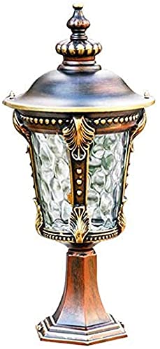 Vintage Classical Outdoor Post Light Fixtures - Waterproof Post Lantern & Floor Lamp for Courtyard, Garden Path, Terrace, Doorway, Gate & Community Lighting | Durable Outdoor Sconce Lamp for Patio, Driveway & Landscape Lighting