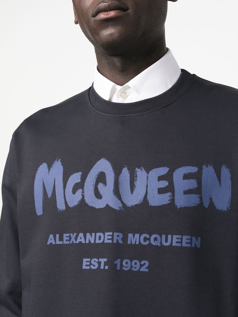 Alexander McQueen Blue Cashmere Sweater for Women - Luxury Knitwear for Fall & Winter Fashion, Office Wear & Casual Outfits