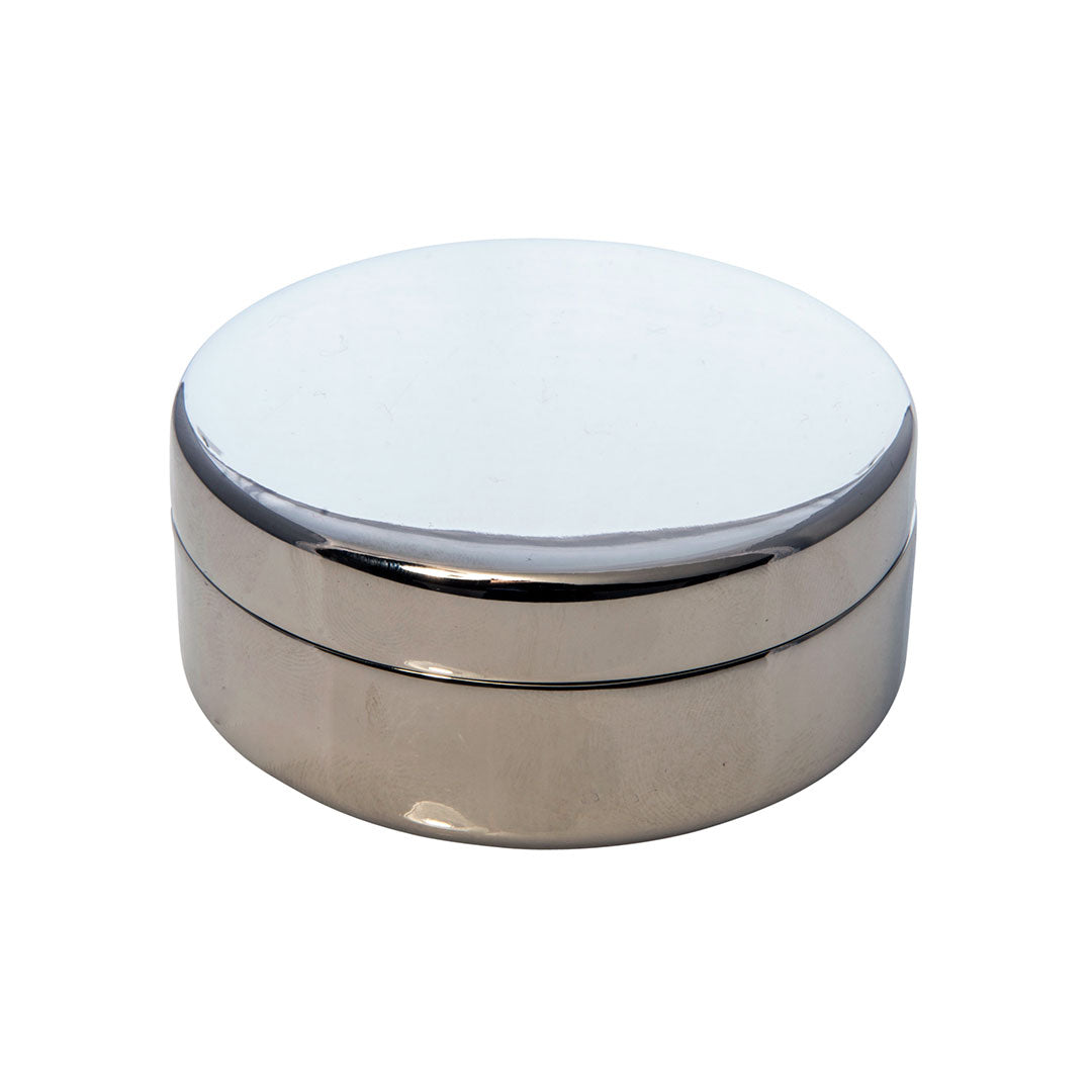 Small Round Keepsake Box - Elegant Wooden Memory Box for Jewelry, Photos & Mementos - Perfect for Wedding, Anniversary & Baby Shower Gifts