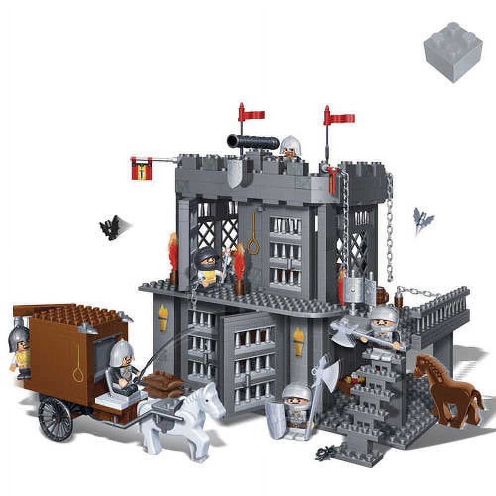 BanBao Castle Series Medieval Prison Building Set - 705 Pieces Toy Bricks for Kids, Creative Construction Play & Collectible Display - Perfect for Medieval Themed Parties & Educational Playtime