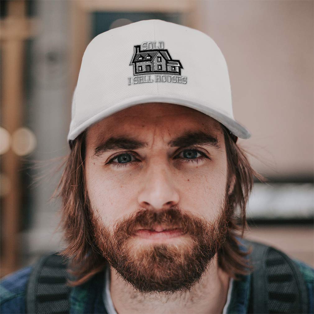 Real Estate Baseball Cap - 'I Sell Houses' Embroidered Dad Hat for Men & Women | Perfect for Realtors, Open Houses & Outdoor Activities