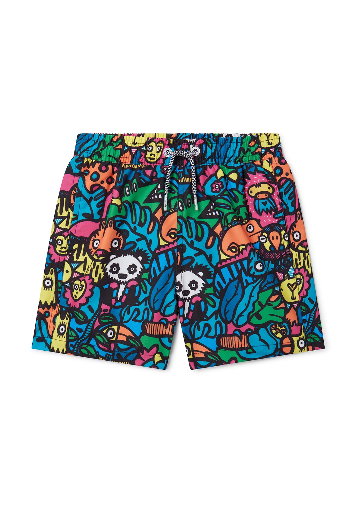 Munday Jungle Swim Shorts for Men & Boys - Quick-Dry Comfortable Beach Swimwear for Father & Son Matching Outfits - Perfect for Pool, Beach, and Summer Vacation Activities