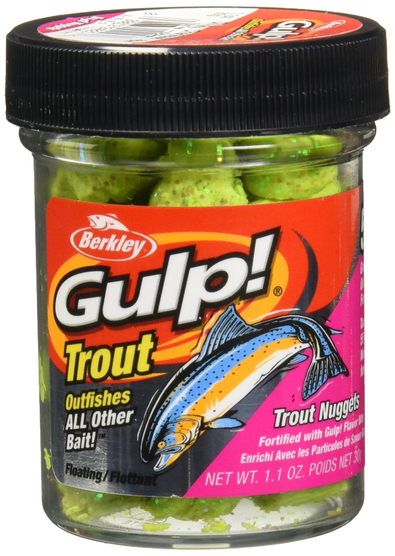 Berkley Gulp! Trout Nuggets Dough Bait - Scented & Flavored Soft Fishing Lure for Freshwater Trout Fishing | High Visibility Attractant | Perfect for River, Lake and Stream Fishing