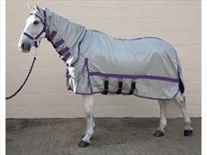 Hy Guardian Fly Rug & Fly Mask Set for Horses - 6'9