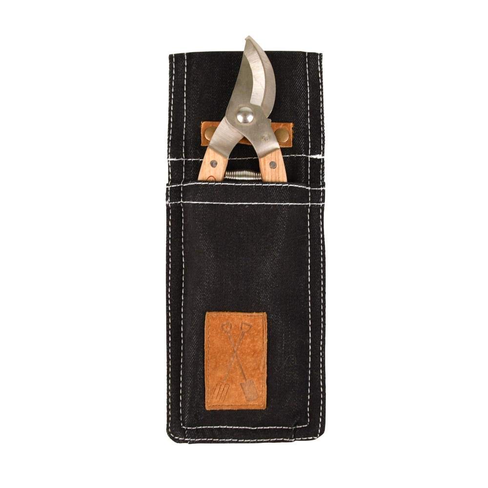Esschert Design Denim Garden Tool Pocket - Durable & Stylish Organizer for Gardening Tools | Perfect for Outdoor Work, Landscaping & Home Garden Use
