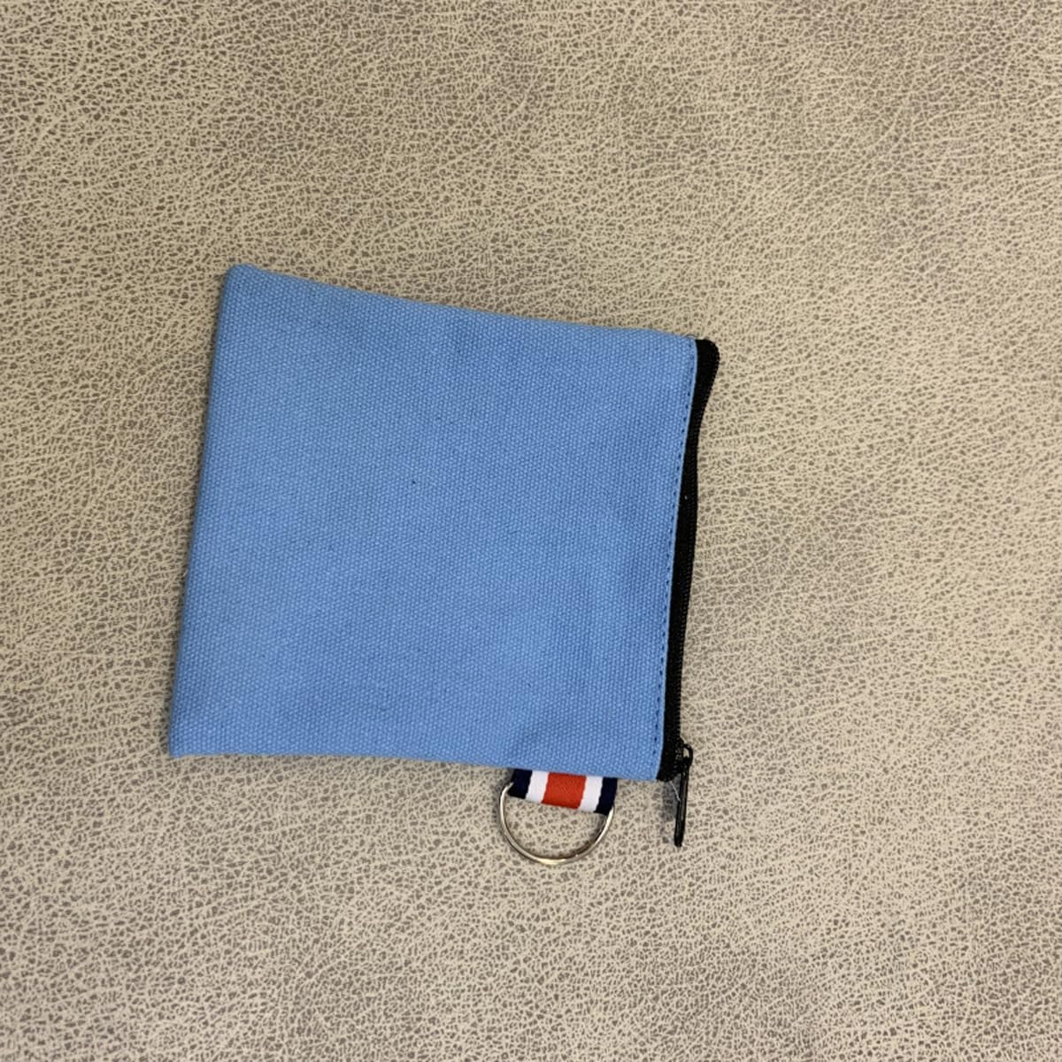 3 Pack Small Canvas Zipper Pouch with Hanging Ring - Square Travel Storage Organizer Case for Makeup, Cosmetics, Lipstick, Earphones, Charger Cables & Coins - Perfect for Travel, Toiletries, Daily Essentials and Office Organization