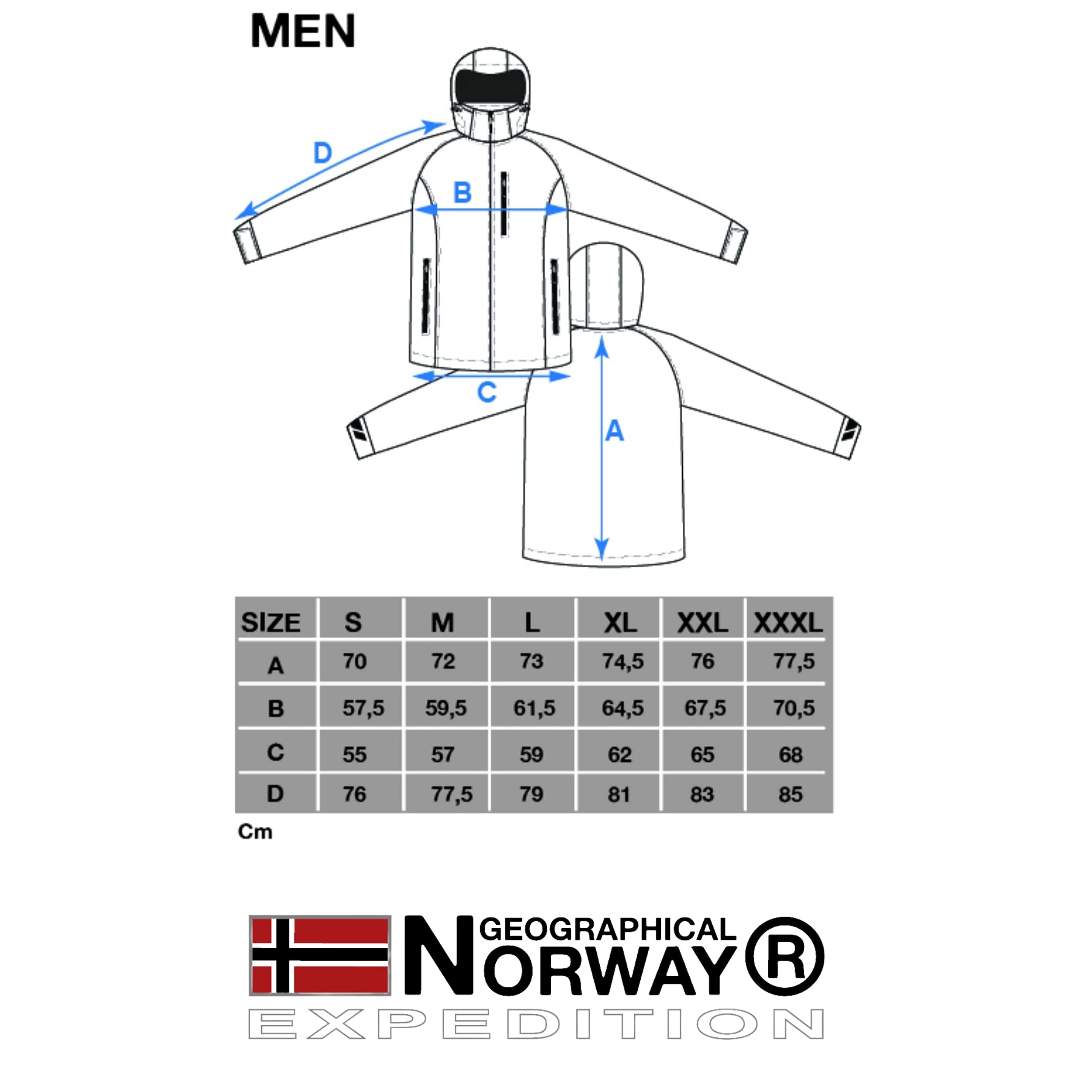 Geographical Norway Men's Tangata Softshell Jacket with Matching Hood - Waterproof Windproof Winter Coat for Hiking & Outdoor Activities