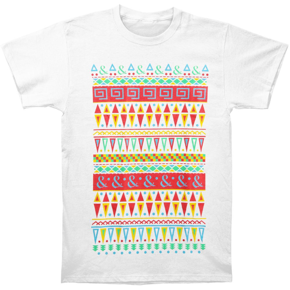 Of Mice & Men Men's Dooom Aztec Graphic T-Shirt - White Cotton Tee for Casual Wear & Street Style