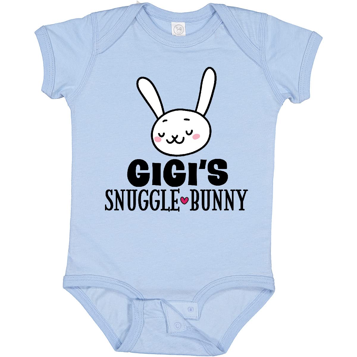 Inktastic Gigi Snuggle Bunny Easter Baby Bodysuit - Cute Easter Outfit for Infants, Soft Cotton Onesie for Newborns & Toddlers (Perfect for Easter Photos, Family Gatherings & Spring Celebrations)