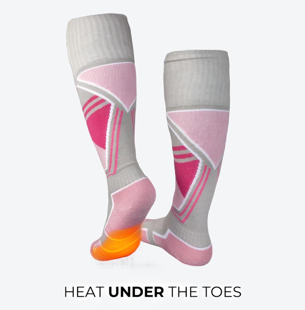 Premium 2.0 Merino Heated Socks for Women - Ultra Warm Battery-Powered Winter Socks for Hiking, Skiing & Outdoor Activities