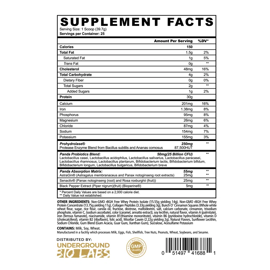 Premium Panda FUEL Protein Powder - High-Quality Whey Protein for Muscle Recovery & Growth | Ideal for Post-Workout, Weight Management & Healthy Lifestyle