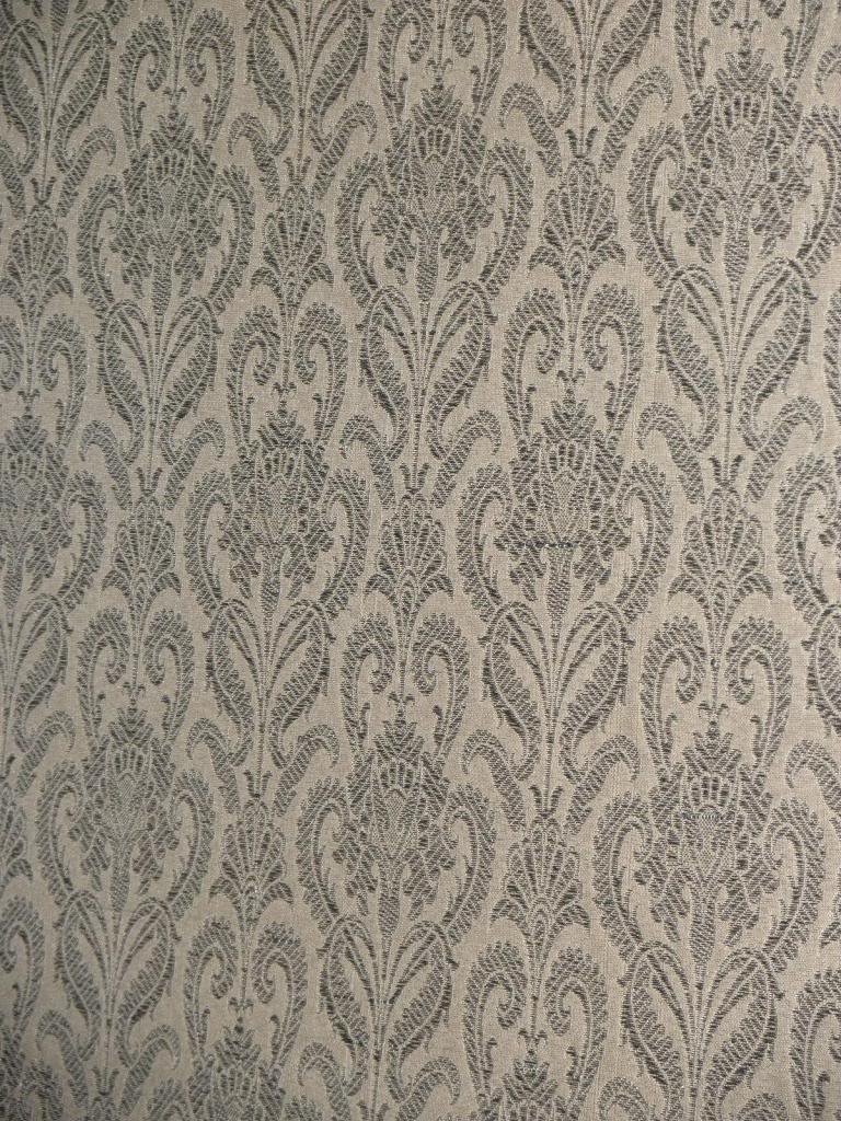 Luxury Silk Brocade Fabric - Sand & Metallic Silver 44