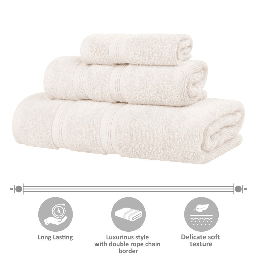 Premium Smart Dry Zero Twist Cotton 9-Piece Towel Set - Ultra Soft & Absorbent Bath Towels, Hand Towels & Washcloths for Spa, Bathroom & Luxury Home Use
