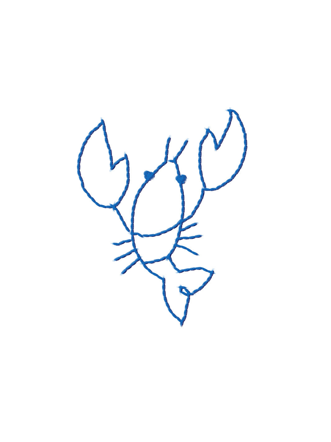 Premium Blue and Red Lobsters Wallpaper by Lingua Franca - Waterproof Peel & Stick Wall Mural for Kitchen, Bathroom, or Living Room Decor
