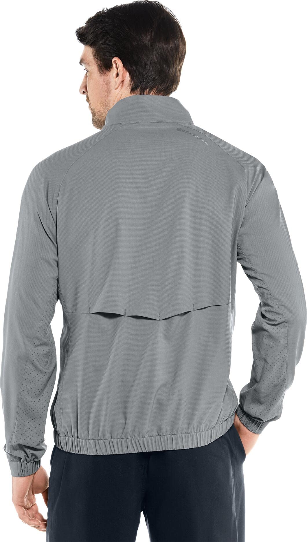 Coolibar UPF 50+ Sun Protective Men's Outpace Sport Jacket - Lightweight Breathable UV Protection for Hiking, Running & Outdoor Activities