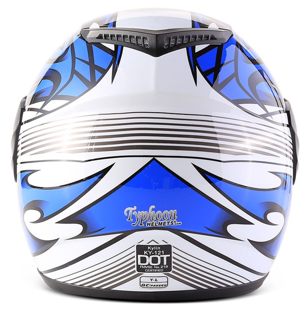 **Typhoon Youth Kids Full Face Snowmobile Helmet DOT Certified - Dual Lens Winter Sports Helmet for Boys & Girls - Perfect for Snowmobiling, Skiing & ATV Riding**