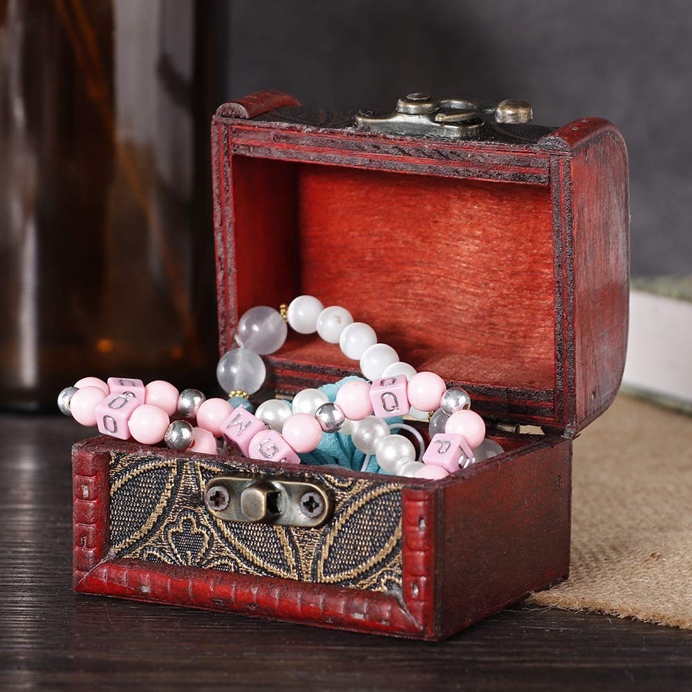 Vintage Decorative Jewelry Box - Small Treasure Chest for Home, Office & Desk Decor | Antique Copper Coin Design | Perfect for Organizing Rings, Necklaces & Keepsakes