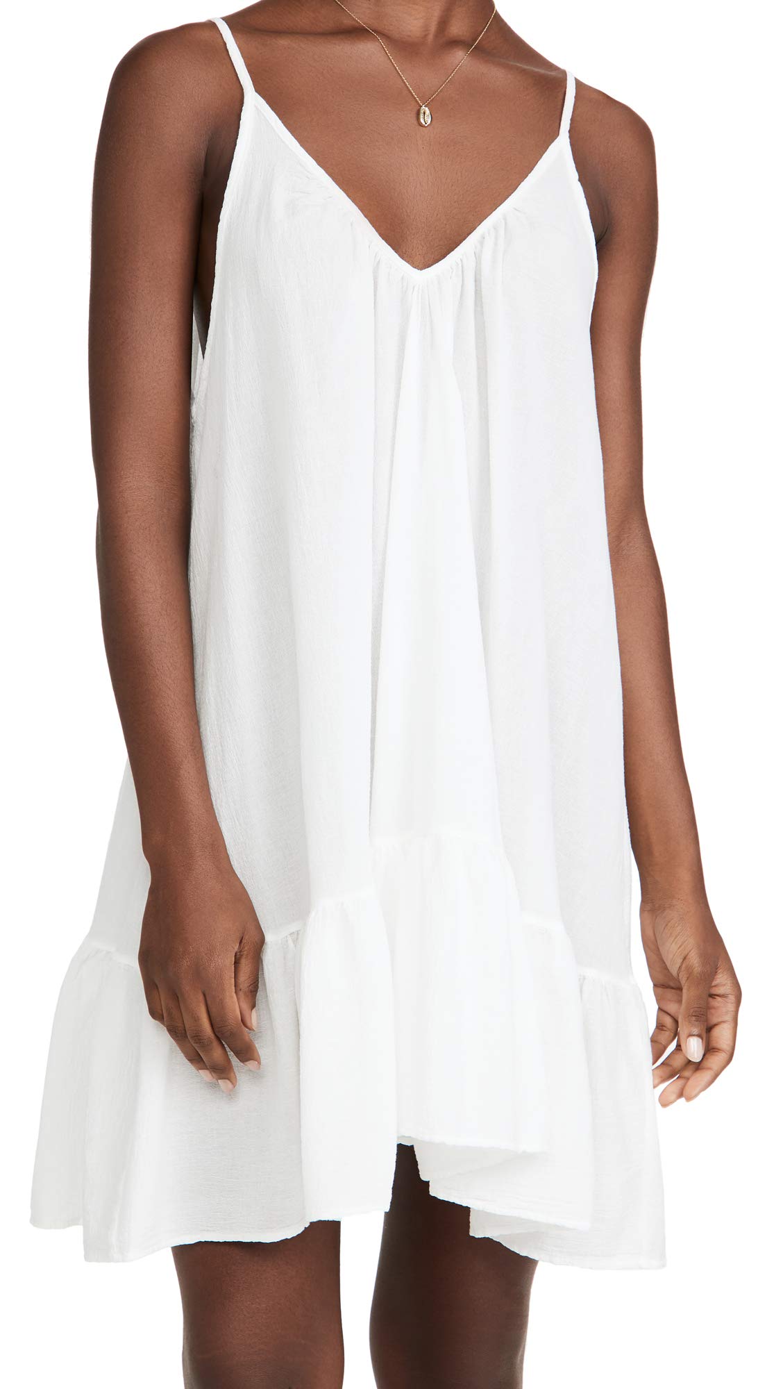 9SEED Women's St Tropez Ruffle Mini Dress - Summer Beach Party Cocktail Dress for Vacation, Date Night & Special Occasions