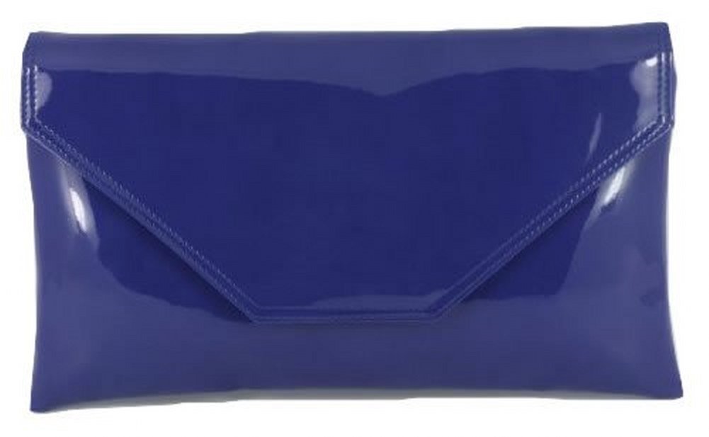 LONI Women's Stylish Large Envelope Patent Leather Clutch Shoulder Bag for Wedding, Party & Prom - Perfect Evening Purse for Formal Events & Special Occasions