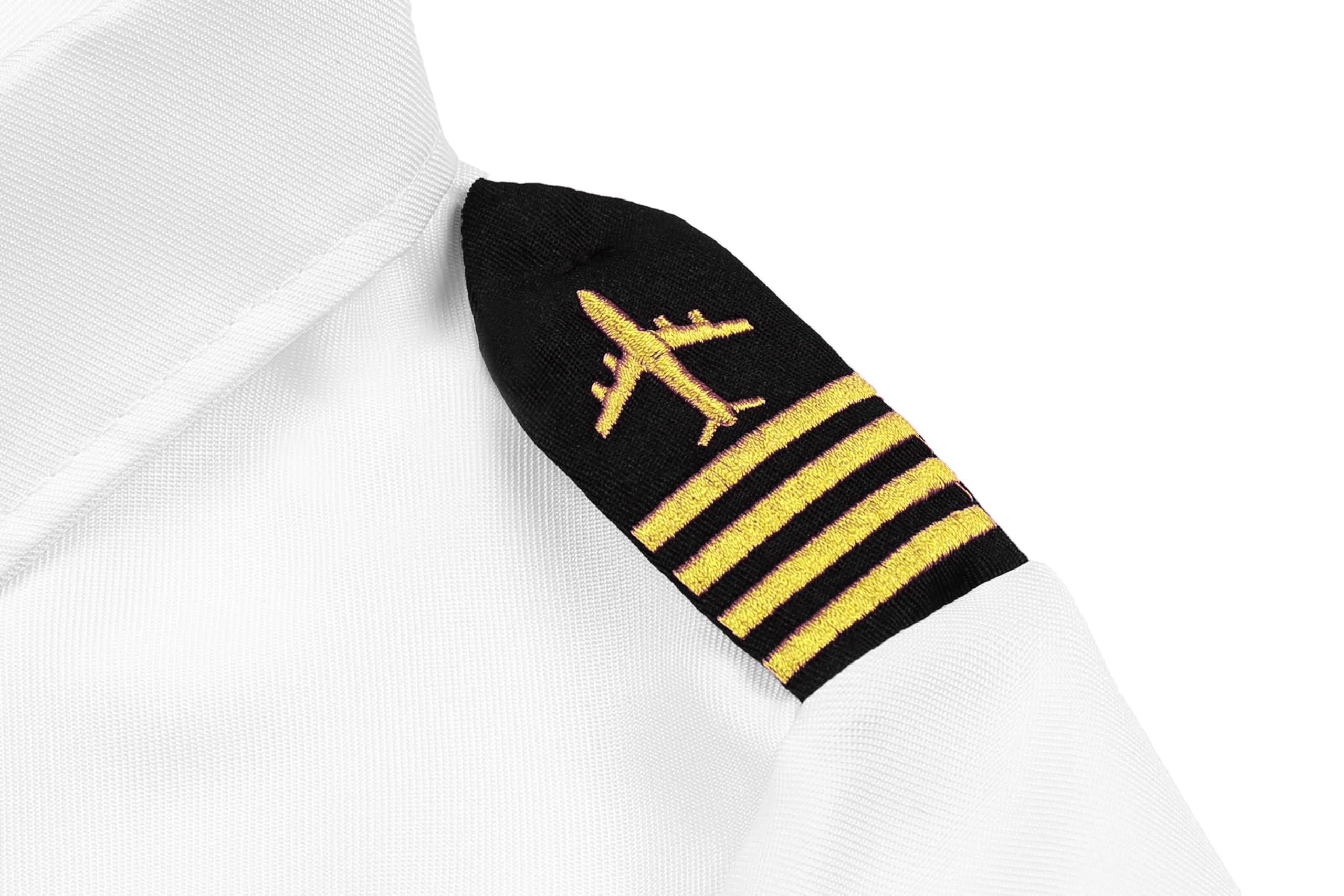Kids Airline Pilot Costume - Captain Uniform Set for Halloween, Career Day, Dress Up & Birthday Gifts | Role Play, Pretend Play & Party Outfit