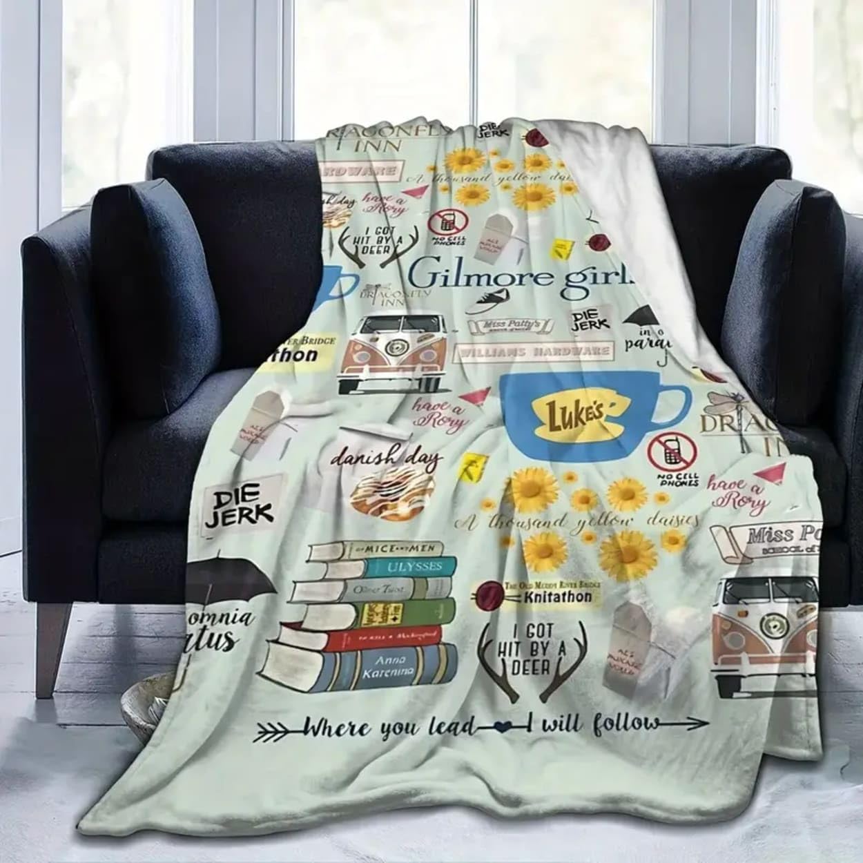 Gilmore Girls Fleece Throw Blanket 60