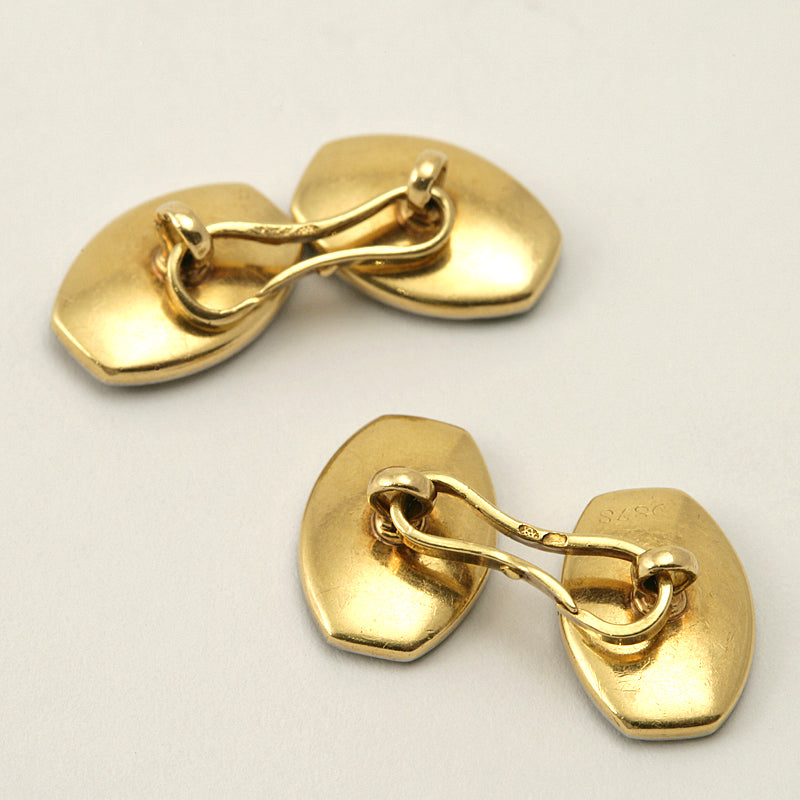 Elegant Coral and Onyx Double Sided Cufflinks for Men - Perfect for Weddings, Business Meetings & Formal Events