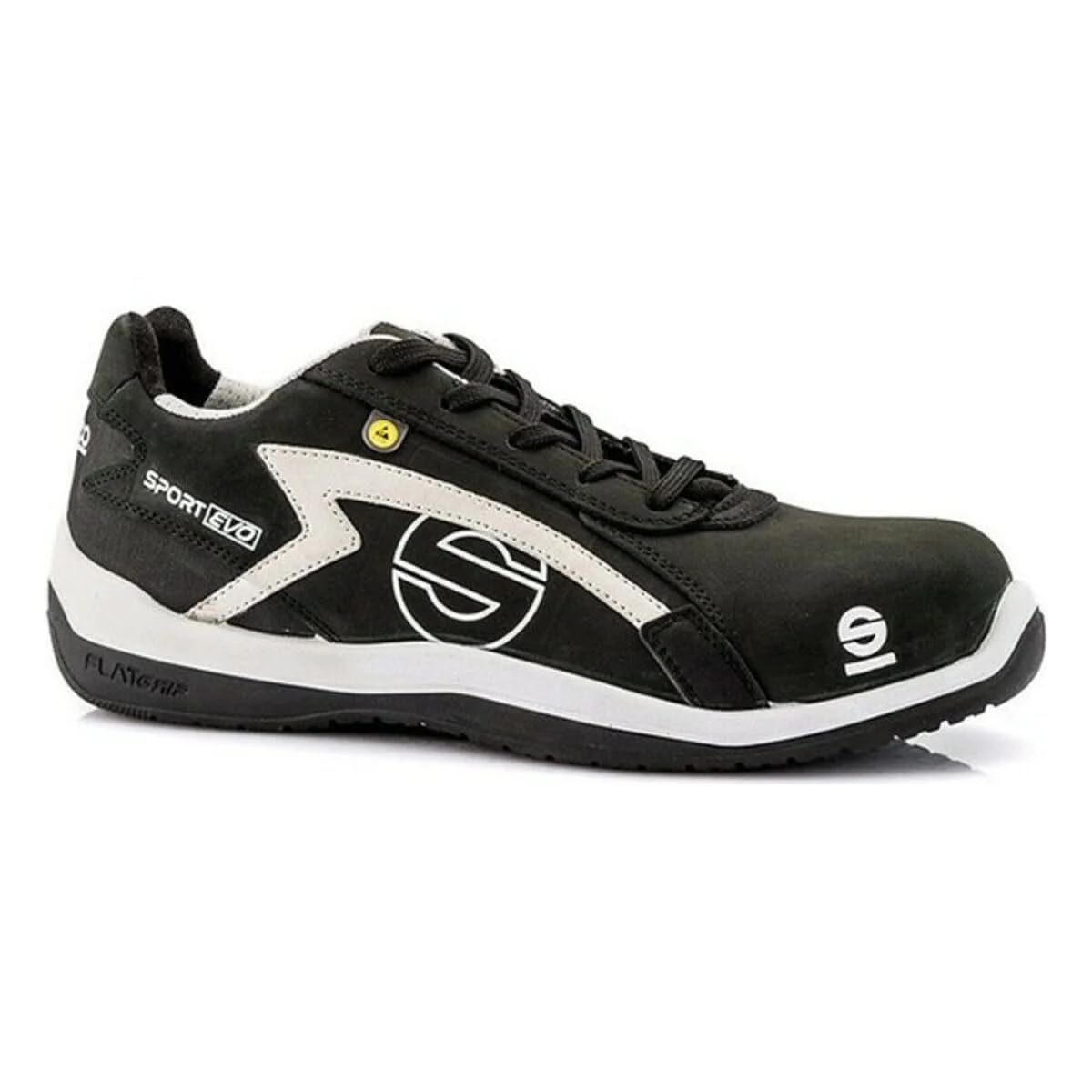 SPARCO 0751643 NRGR Sport Evo S3 Slippers - Men's Comfortable Driving Shoes, Black/Grey - Perfect for Racing, Casual Wear & Indoor Use