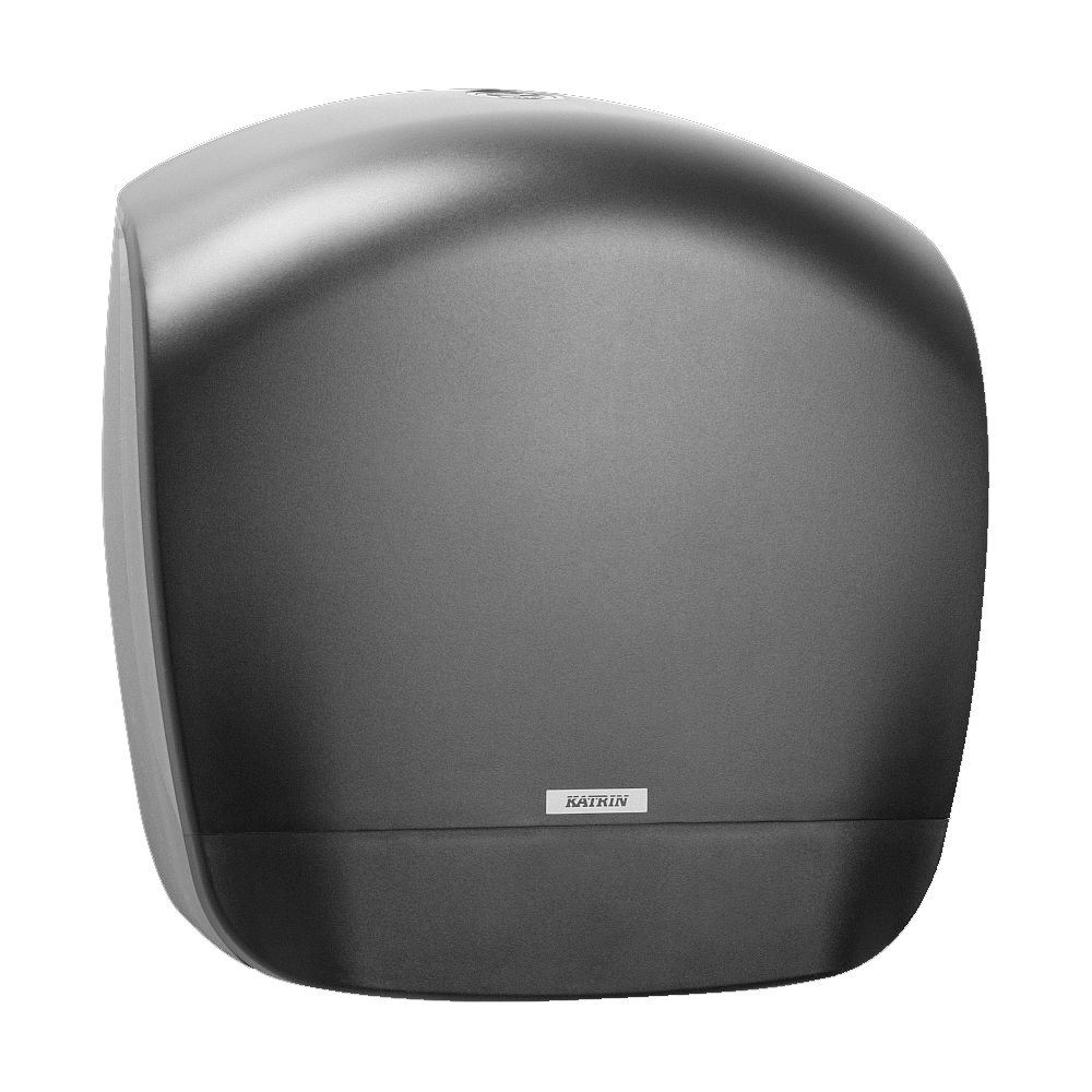 92148 Inclusive Giant Dispenser for Mini Jumbo Toilet Paper Rolls - Small Black Bathroom Tissue Holder for Home, Office, or Commercial Use