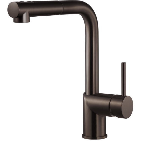 Hamat GAPO 2000 OB Oil Rubbed Bronze Dual Function Pull Out Kitchen Faucet - High Arc Spray and Stream for Washing Dishes, Filling Pots & Cleaning Sinks