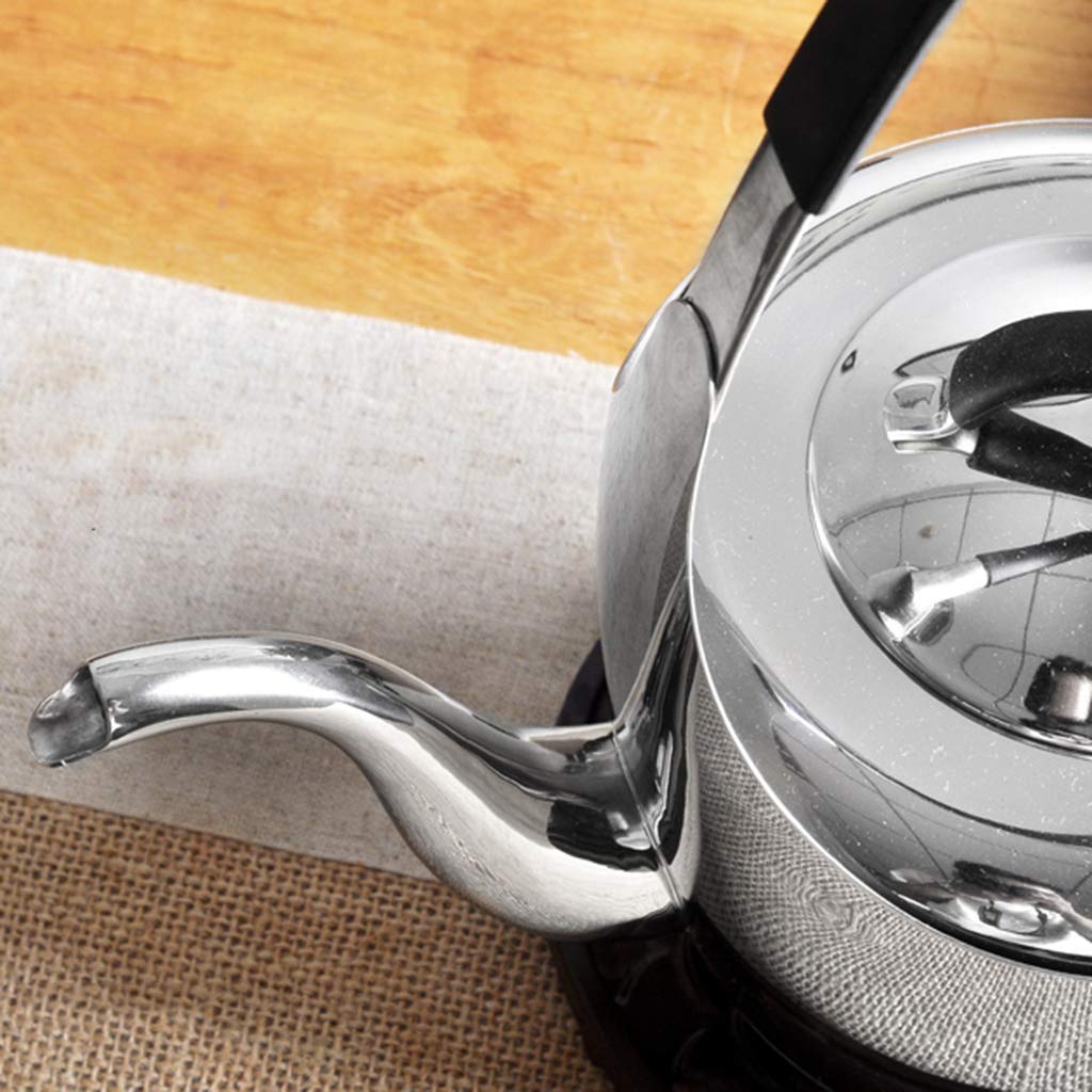 Premium Stainless Steel Whistling Tea Kettle with Infuser - 1L Capacity, Anti-Scald Handle & Rust-Proof for Stovetop - Perfect for Home Kitchen, Coffee & Tea Brewing, Camping & Outdoor Use