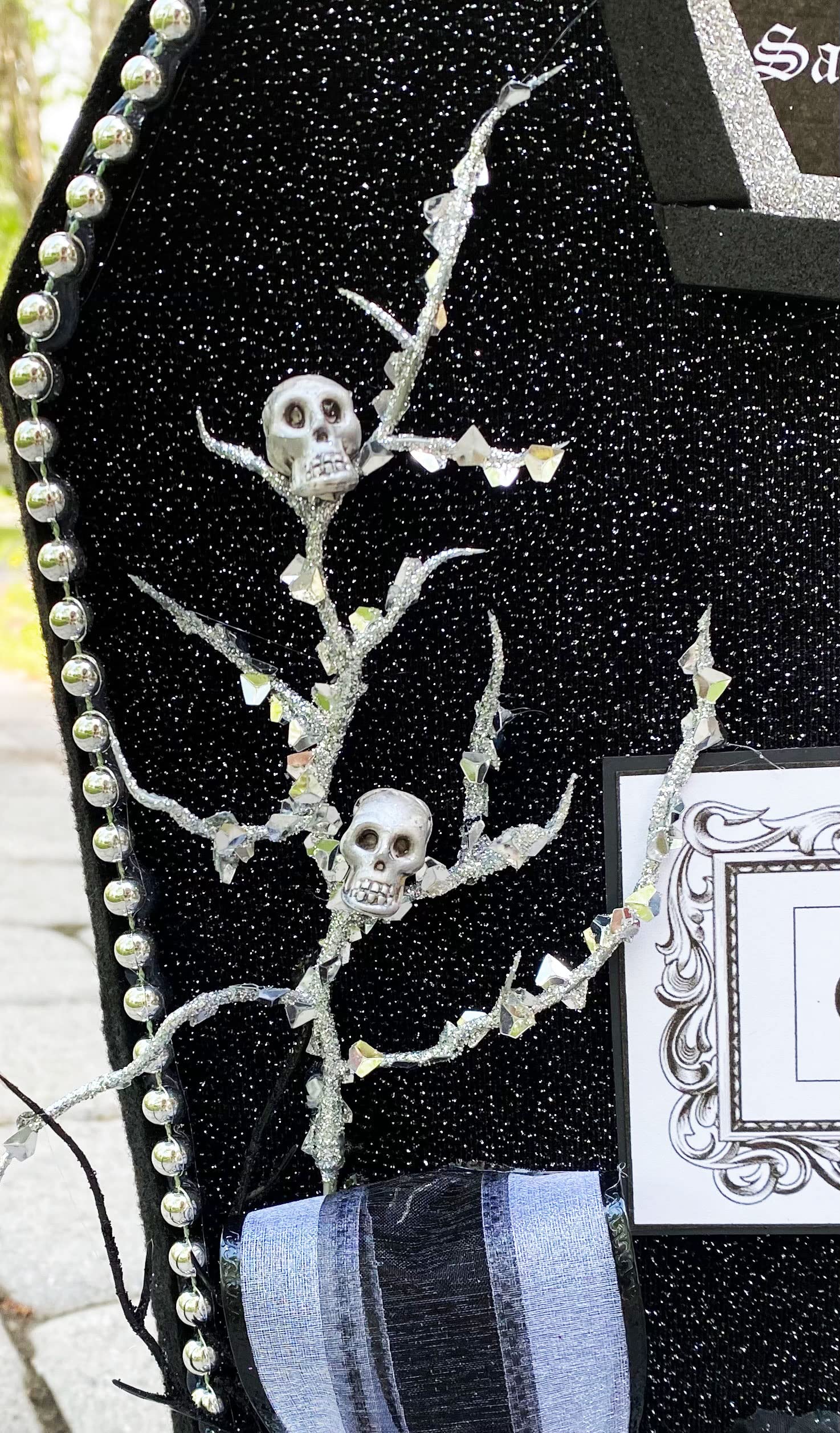 Personalized Coffin Wedding Card Box for Halloween - 
