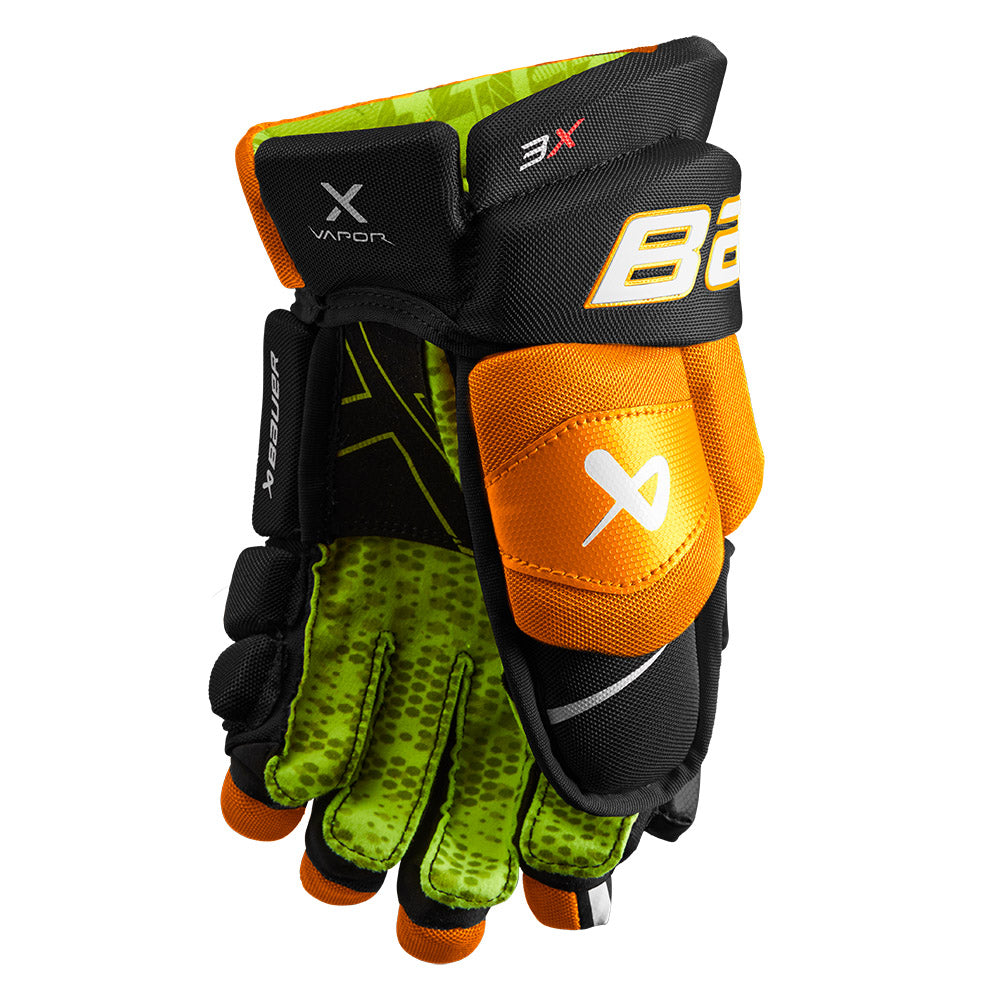 Bauer Vapor 3X Junior Ice Hockey Gloves - Youth Hockey Gear for Practice & Games - Protective Hockey Equipment for Kids & Teens