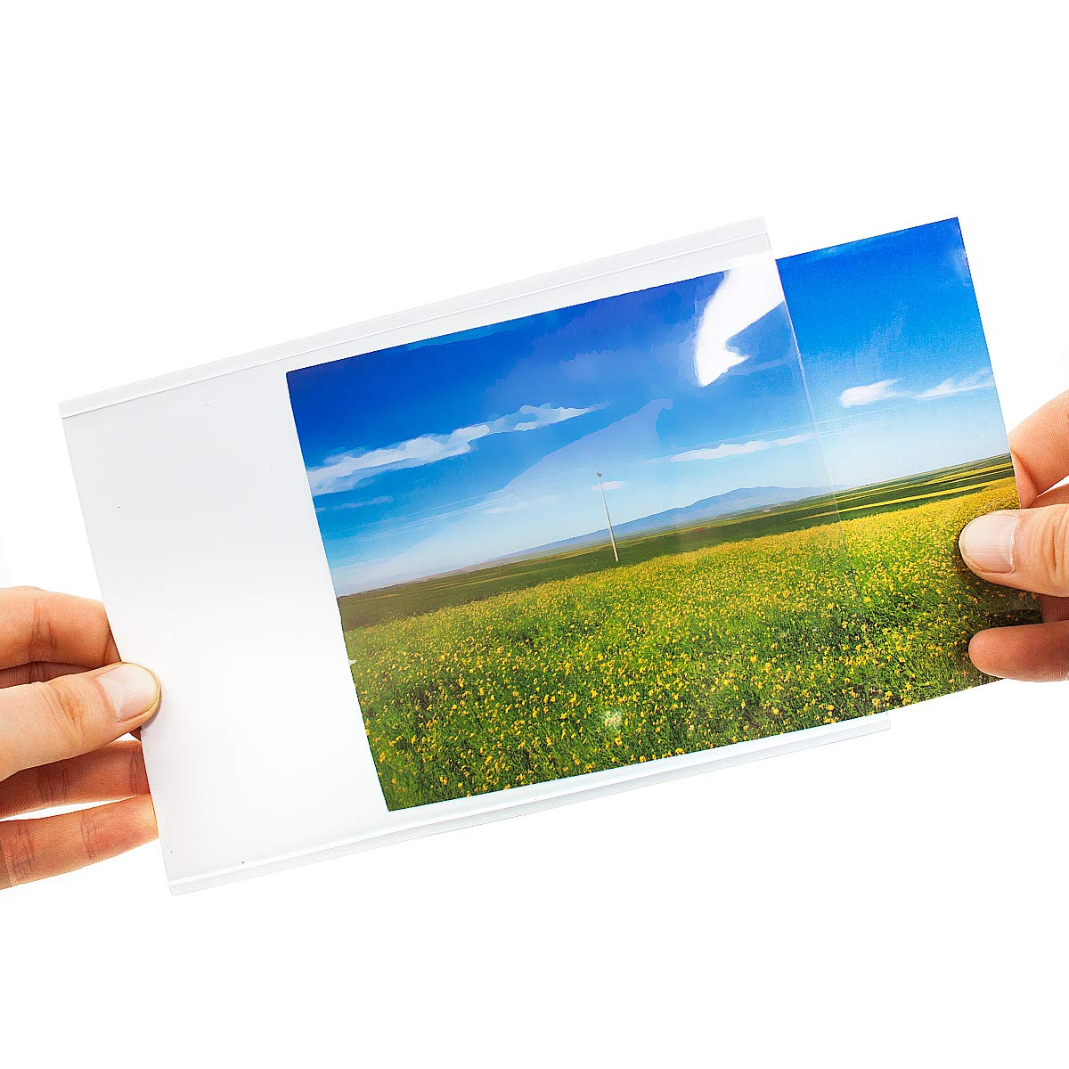 HIIMIEI 4x6 Magnetic Photo Frames for Refrigerator - 20 Pack White Picture Frames with Strong Magnets - Perfect for Family Photos, Kids Artwork, Recipes and Office Memos
