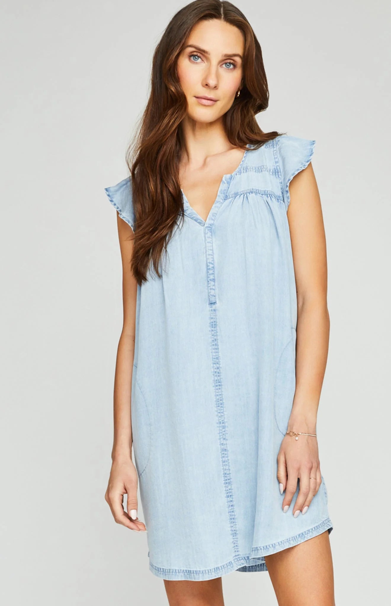 Gentle Fawn Olivia Tencel Maxi Dress for Women - Flowy Boho Summer Dress with Pockets | Perfect for Beach Vacation, Date Night & Casual Outings