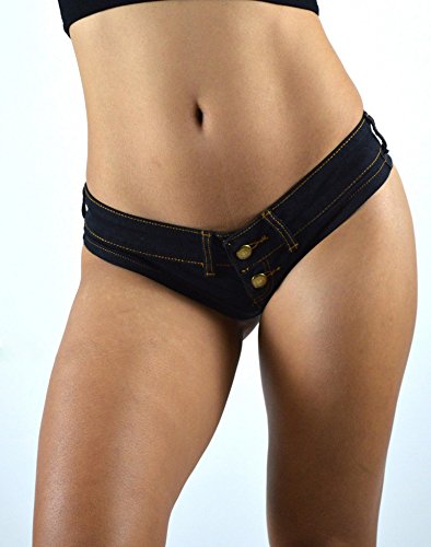 Sexy High Waisted Denim Shorts for Women - Ripped Party Shorts with Thong Cut for Nightclub & Festival Outfits | Perfect for Clubbing, Concerts, and Summer Vacations