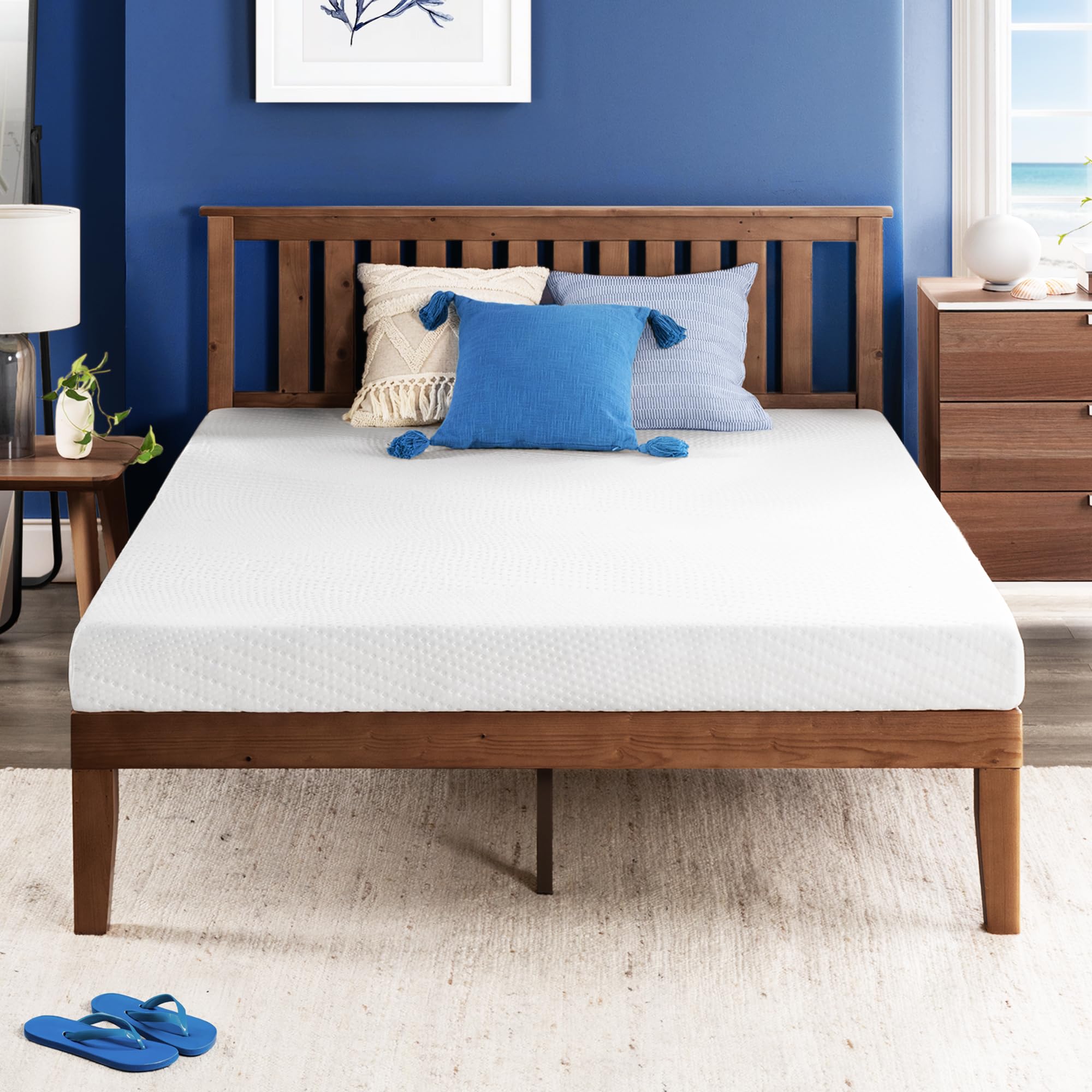 5 Inch Full Size Cooling Gel Memory Foam Mattress - Medium Firm Support for Kids & Adults | Best Price Bed-in-a-Box | Perfect for Guest Rooms, Dorms & Small Spaces